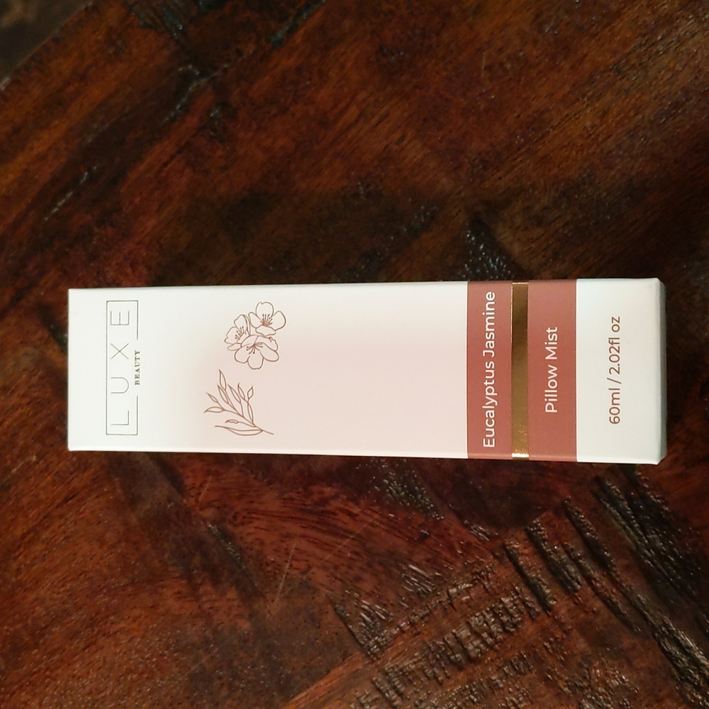Luxe Beauty Eucalyptus Jasmine Pillow Mist Sealed NEW Relaxing Aromatherapy